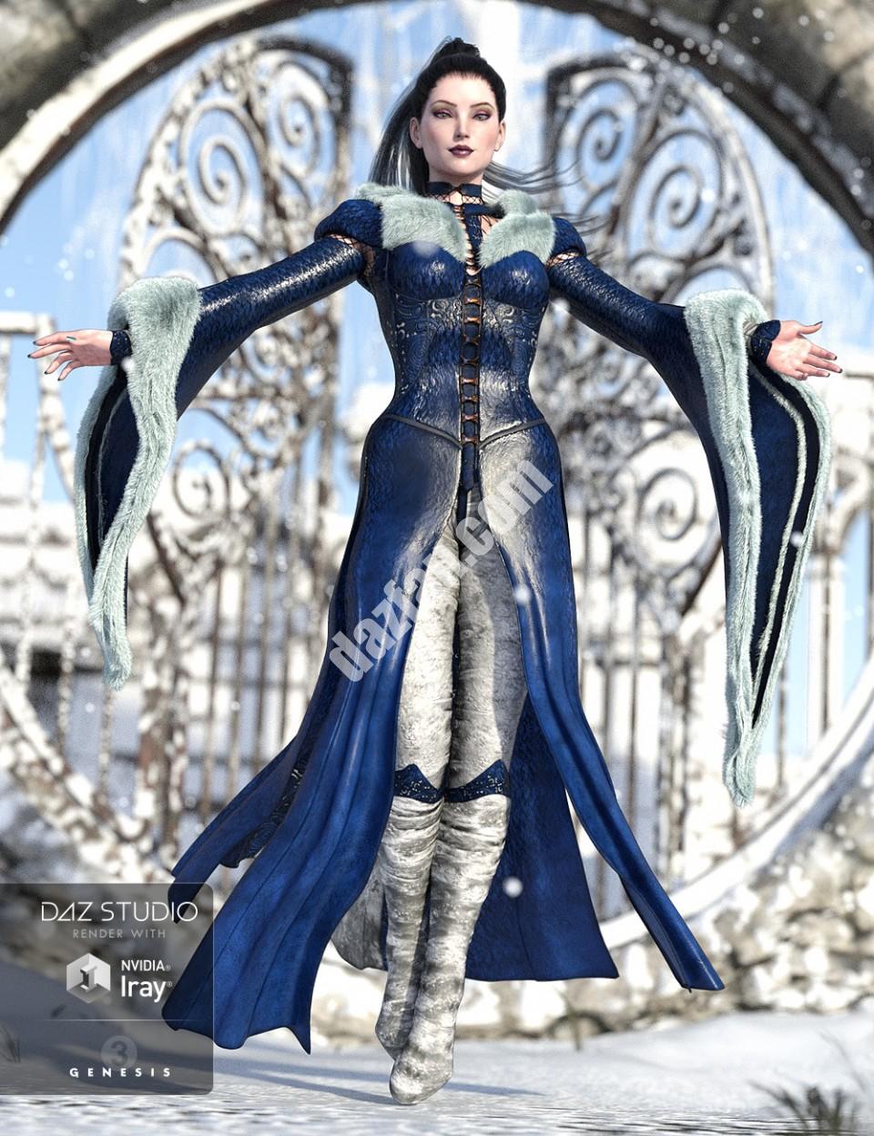 [daz服装] 创世纪3女性版的NightQueen衣橱系列-DAZ爱好者