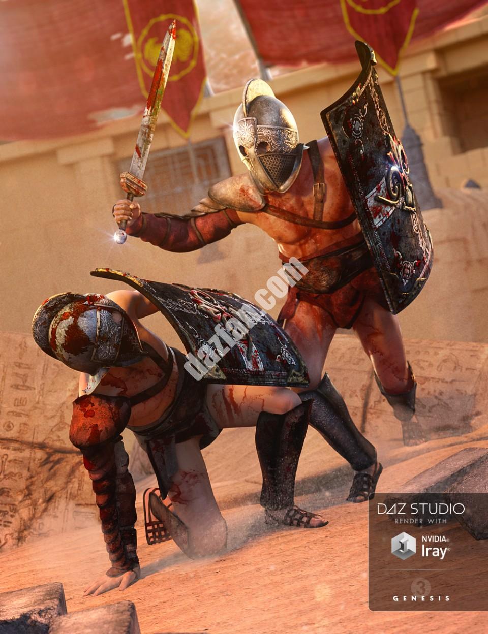 [daz服装] 色雷斯角斗士的服装纹理-DAZ爱好者