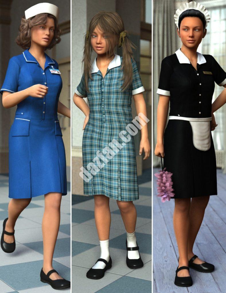 [daz服装] 创世纪第三章女性的制服-DAZ爱好者