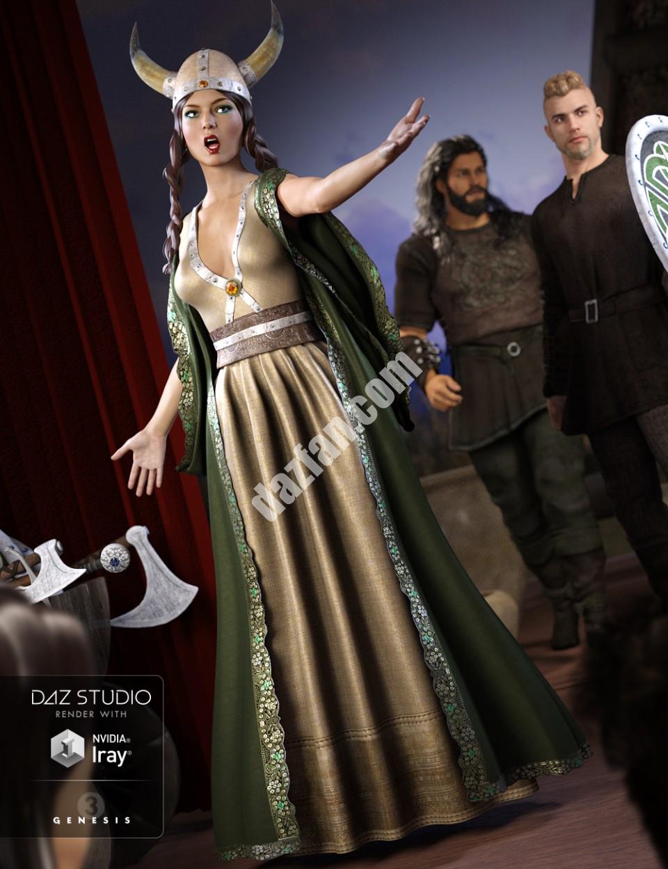 [daz服装] 维京歌剧《创世纪3》女歌手-DAZ爱好者