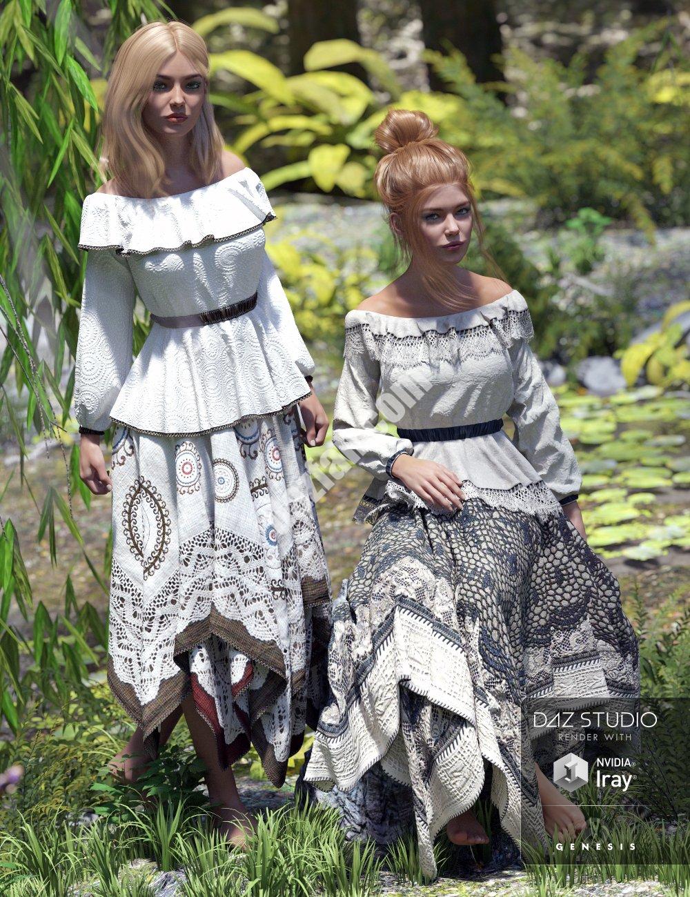 [daz服装] 波西米亚之美-DAZ爱好者
