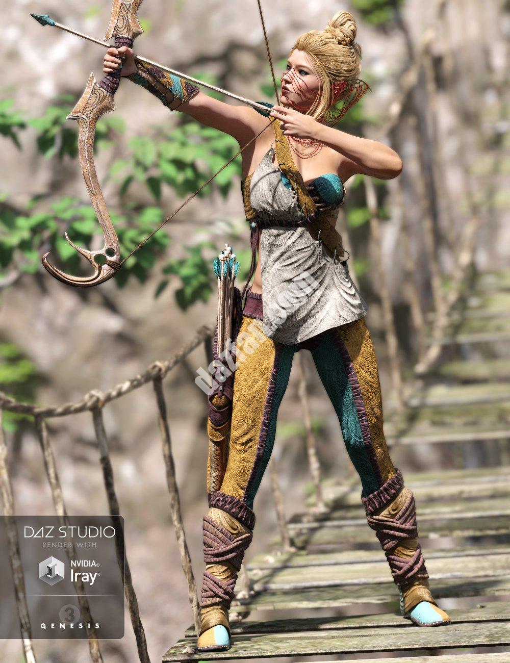 [daz服装] 创世纪3女性版龙幕-DAZ爱好者