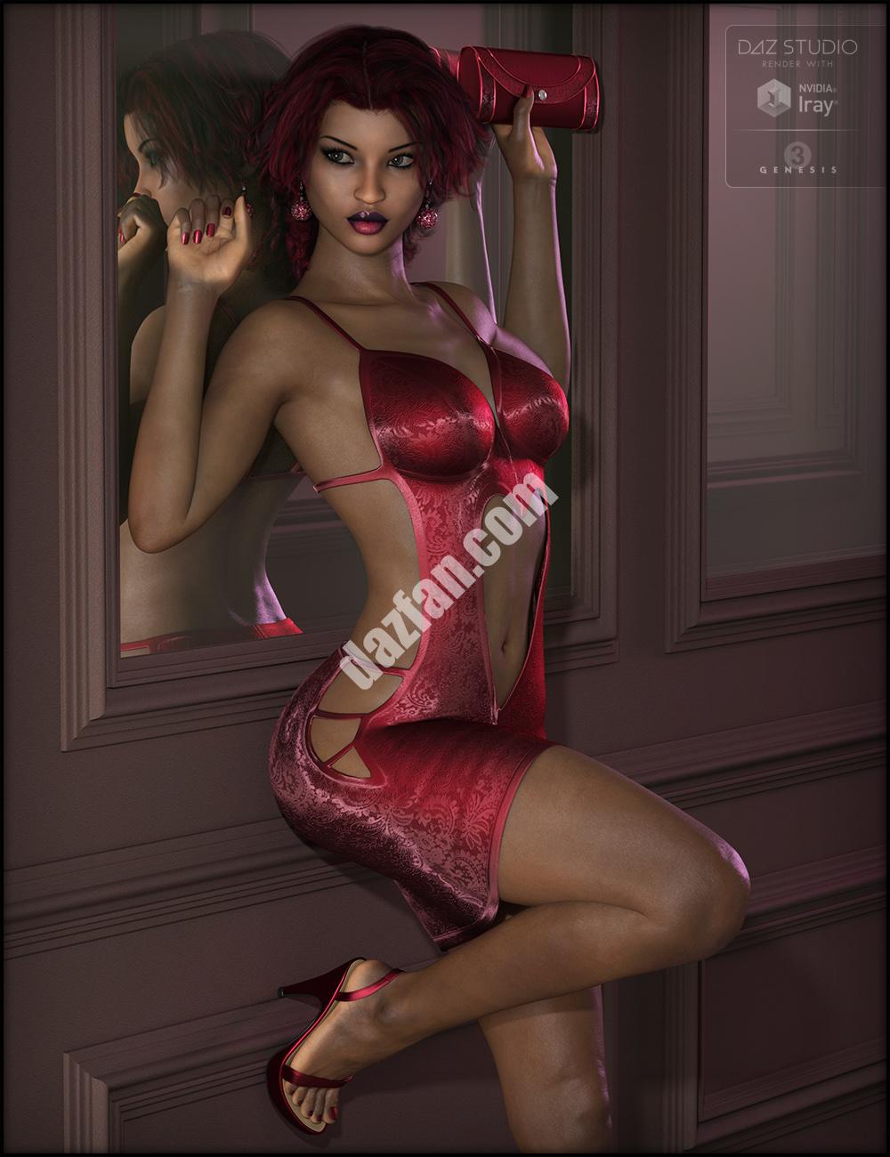 [daz服装] 为创世纪3中的女性准备一件心形衣服-DAZ爱好者