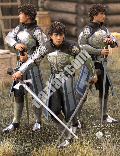[daz姿势] 英勇骑士姿态-DAZ爱好者