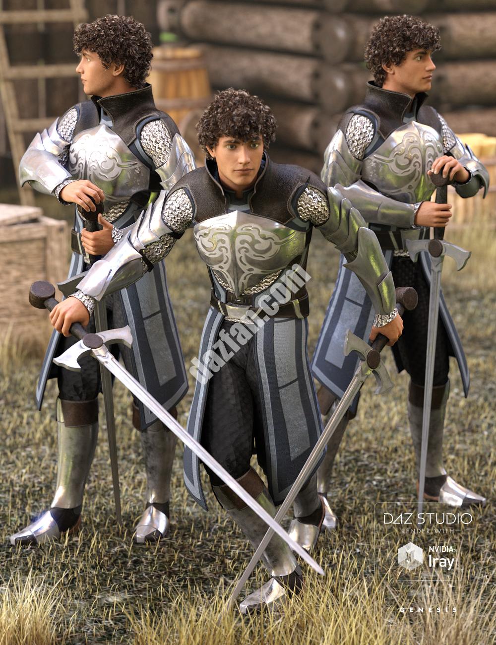 [daz姿势] 英勇骑士姿态-DAZ爱好者