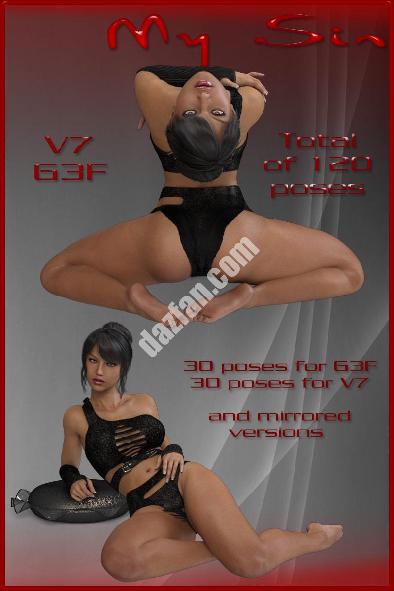 [daz姿势] 我的罪又来了-DAZ爱好者