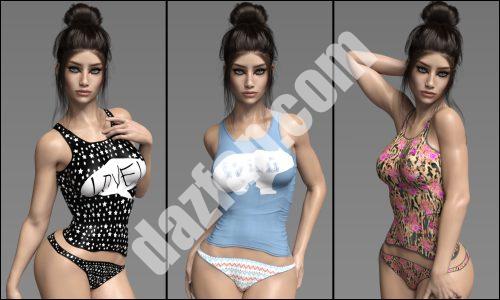 [daz服装] 对比-创世纪3女性的性感内衣-DAZ爱好者