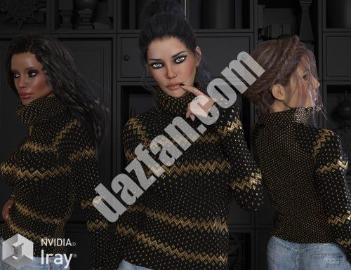 [daz服装] VERSUS -高领毛衣适合G3F-DAZ爱好者