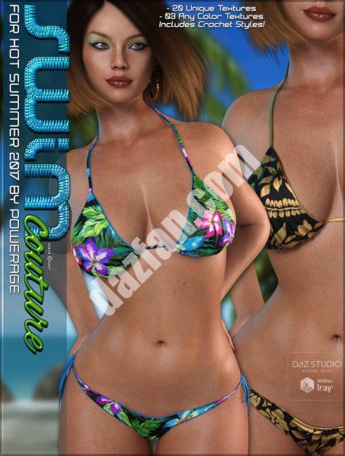 [daz服装] 2017年盛夏泳装G3-DAZ爱好者