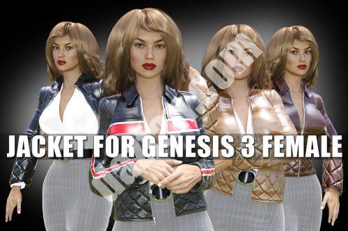[daz服装] G3女夹克-DAZ爱好者