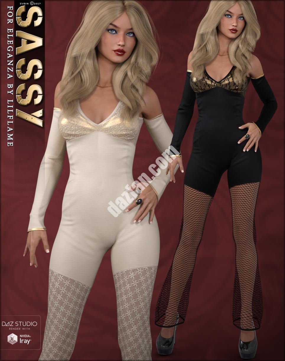 [daz服装] 时尚的Eleganza连身衣创世纪3女性-DAZ爱好者