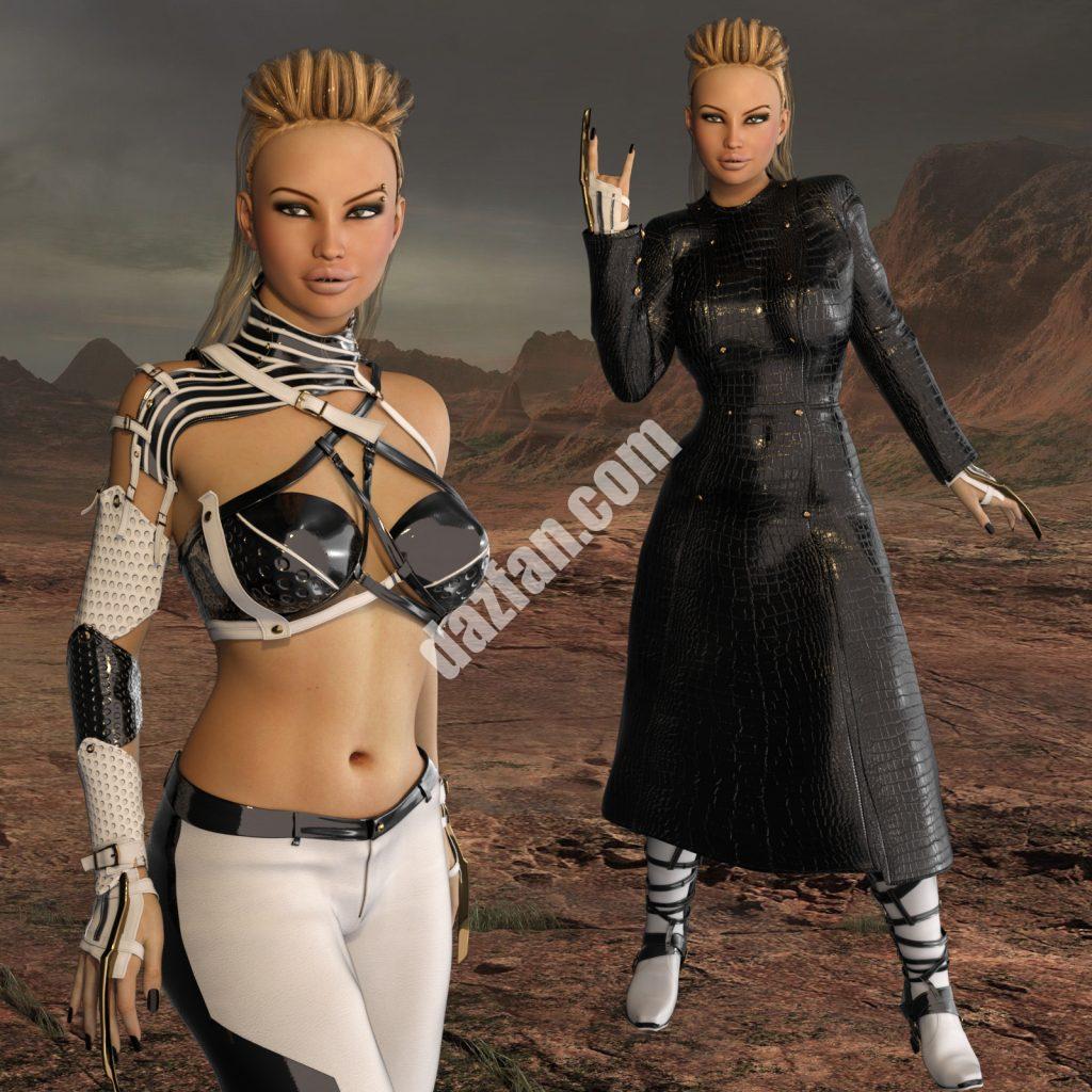 [daz服装] 黑帽- Enigma Redux G3F-DAZ爱好者