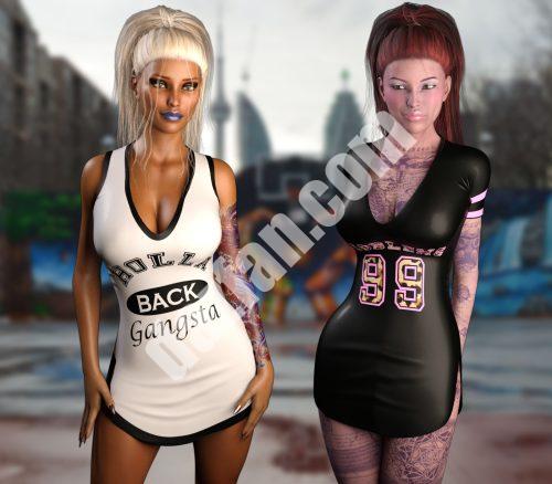 [daz服装] 风格-比赛日G3F-DAZ爱好者