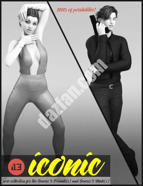 [daz姿势] i13 ICONIC姿态系列-DAZ爱好者