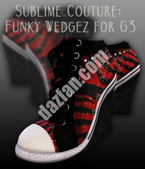 [daz服装] 创世纪3女款时髦坡跟鞋-DAZ爱好者