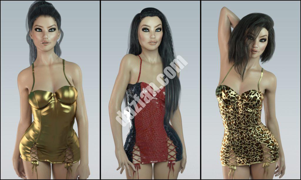 [daz服装] VERSUS – G3女士超迷你裙-DAZ爱好者