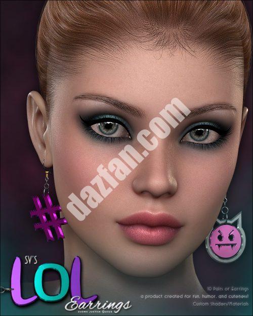 [daz服装] SVs LOL耳环G3-DAZ爱好者
