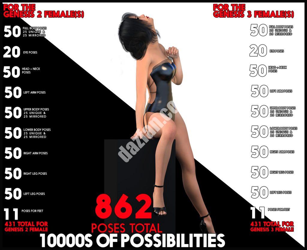 [daz姿势] i13 PURE ECSTASY 姿态系列-DAZ爱好者