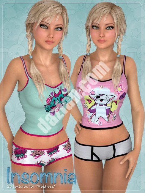 [daz服装] 焦躁不安的失眠-DAZ爱好者