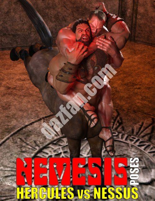[daz姿势] 复仇女神赫拉克勒斯vs涅索斯-DAZ爱好者