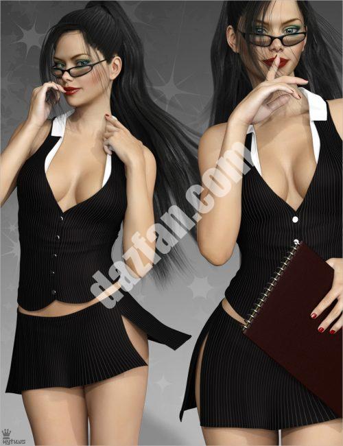 [daz服装] SecretaryG3F-DAZ爱好者