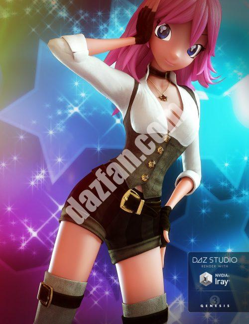 [daz服装] 蒸汽之星创世纪3女性套装-DAZ爱好者