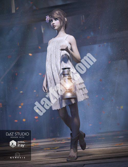 [daz服装] 乡村女孩服装创世纪3女性-DAZ爱好者
