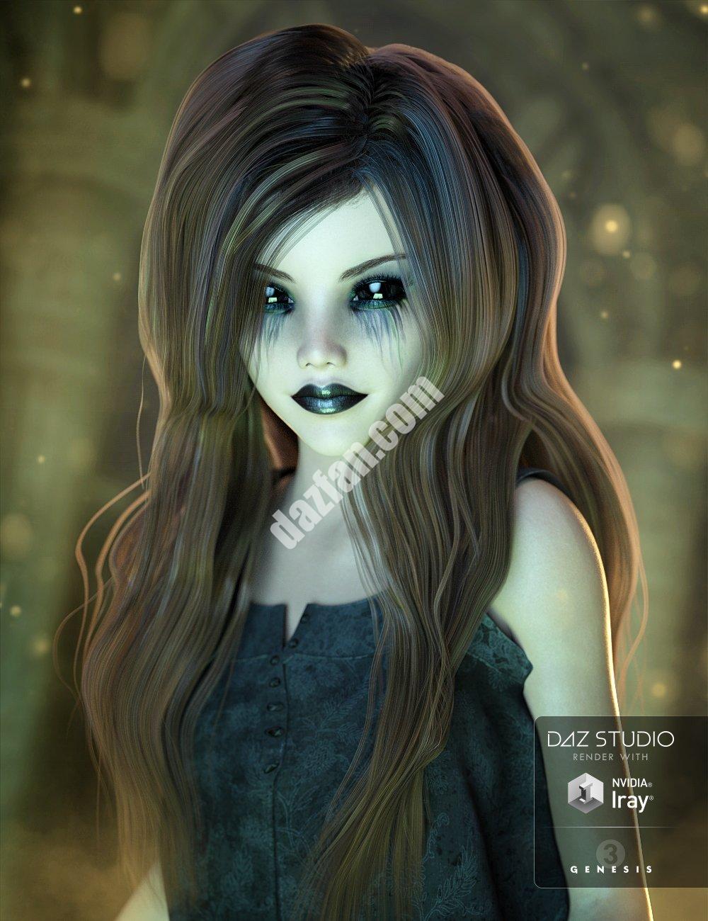 [daz发型] 创世纪3女性的Waif Hair（s）-DAZ爱好者