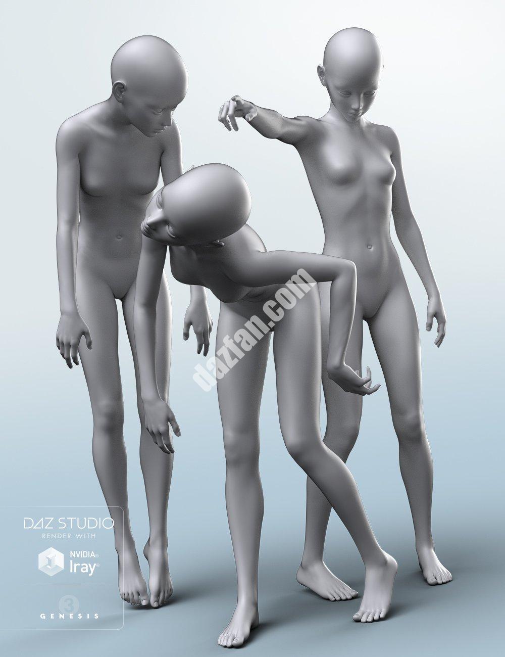 [daz姿势] Clarice的小夜惊姿势-DAZ爱好者