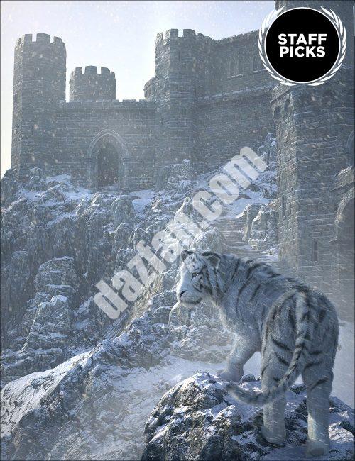 [daz场景] 冬季城堡-DAZ爱好者