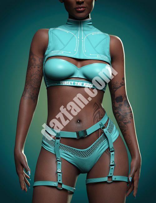 [daz服装] X Fashion 黑暗秘密服装创世纪8和8.1女性-DAZ爱好者