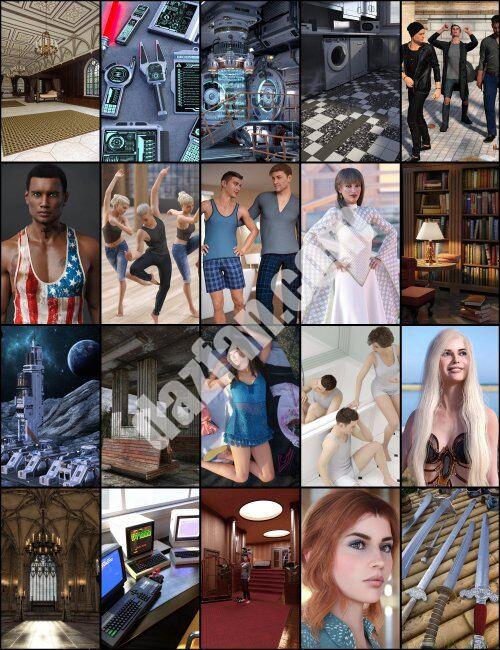 [daz合集] 周年纪念2022 Mega Pack 2-DAZ爱好者