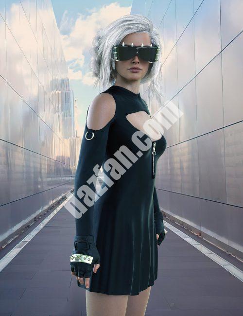 [daz服装] dForce《创世纪8》和《创世纪8.1》女性哥特朋克套装-DAZ爱好者