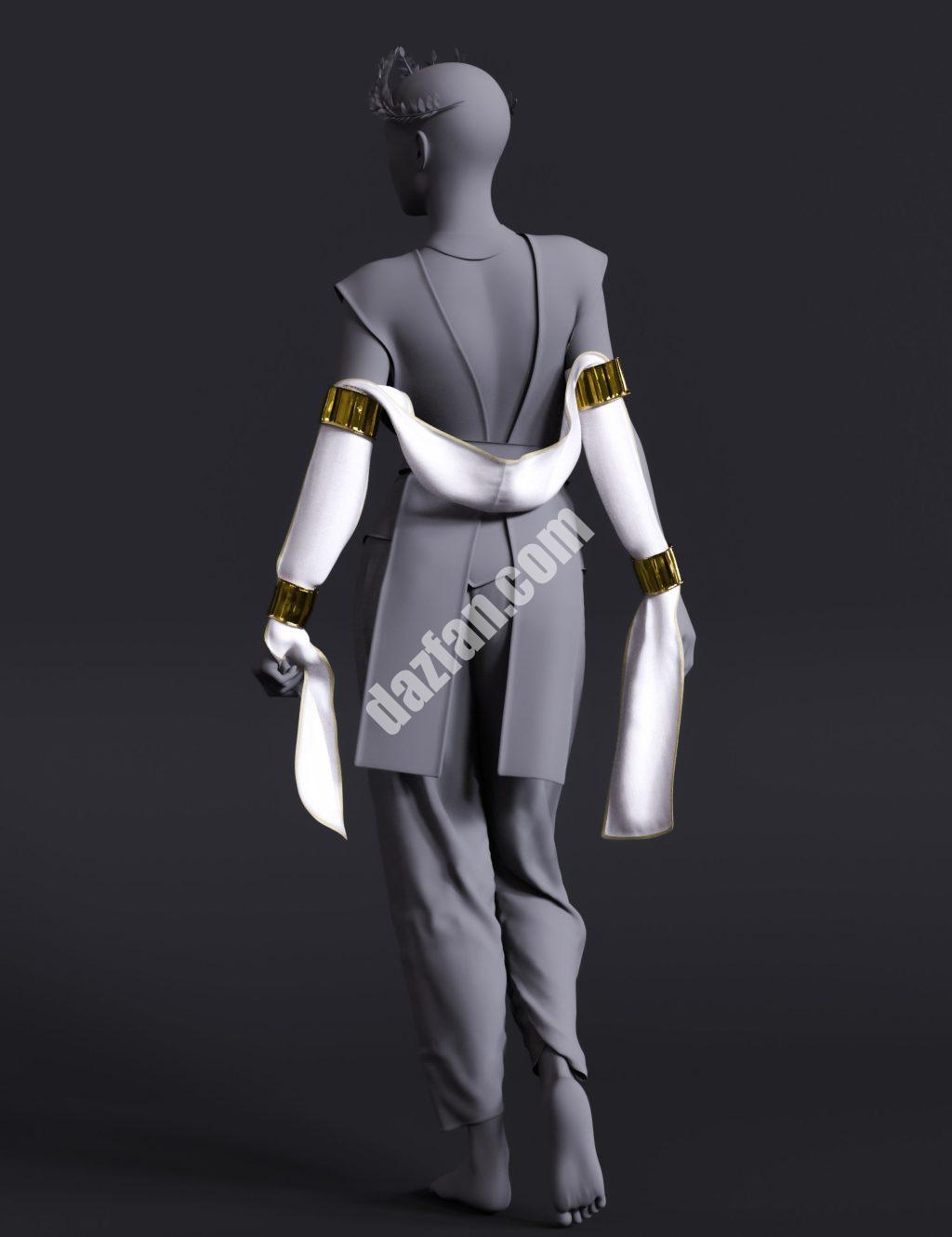 [daz服装] dForce Cassandra女神手创世纪8和8.1女性的布料-DAZ爱好者