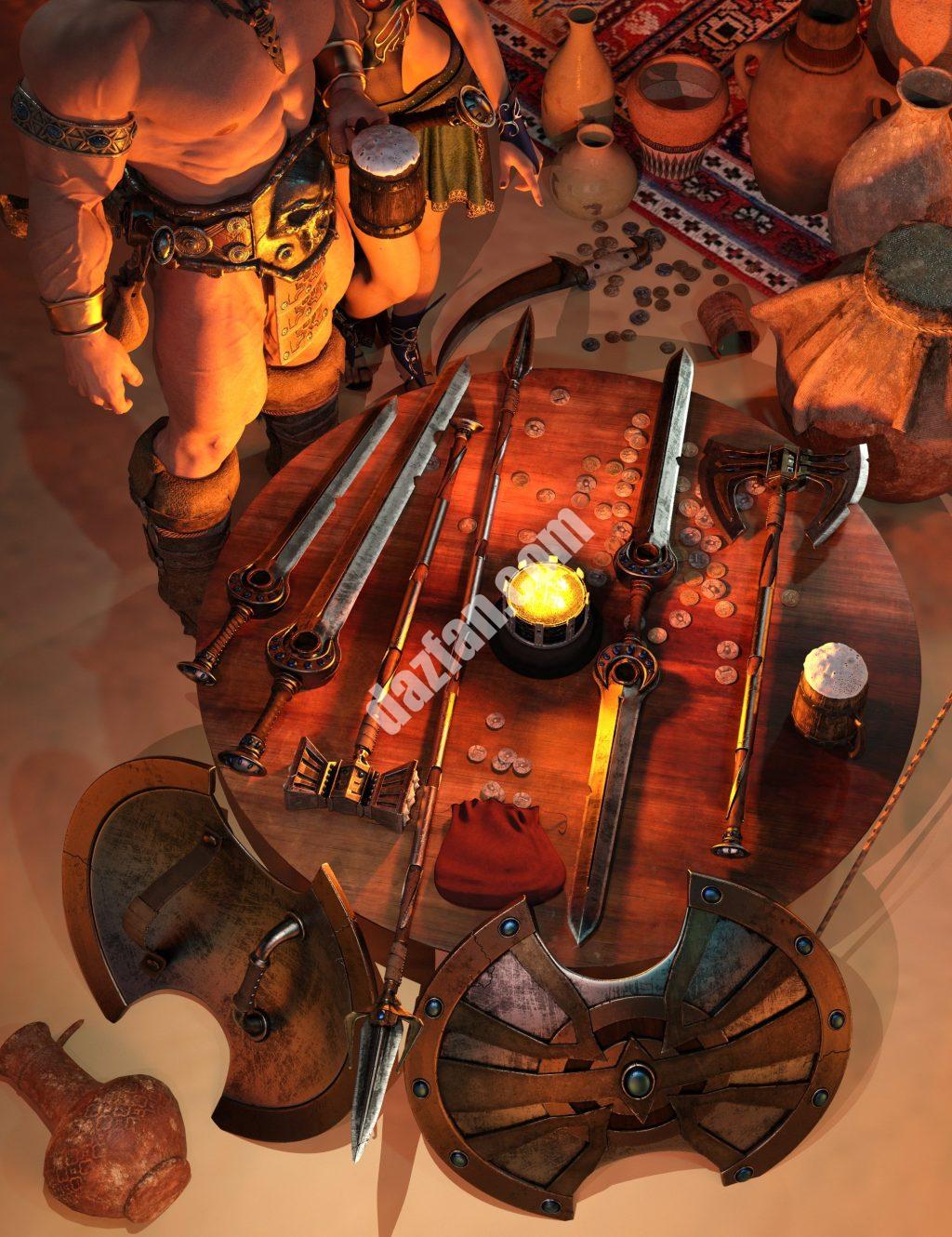 [daz道具] JuDah 武器系列-DAZ爱好者