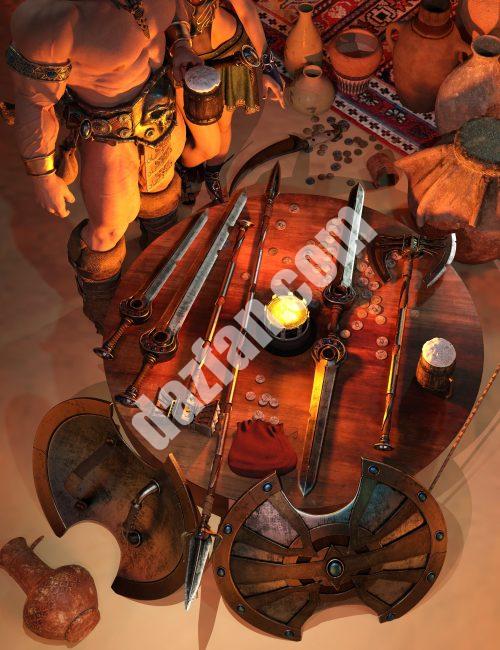 [daz道具] JuDah 武器系列-DAZ爱好者