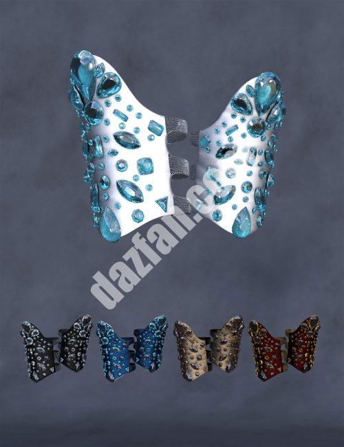 [daz服装] 创世纪8和创世纪8.1女性的CB Passistas套装踝铐-DAZ爱好者