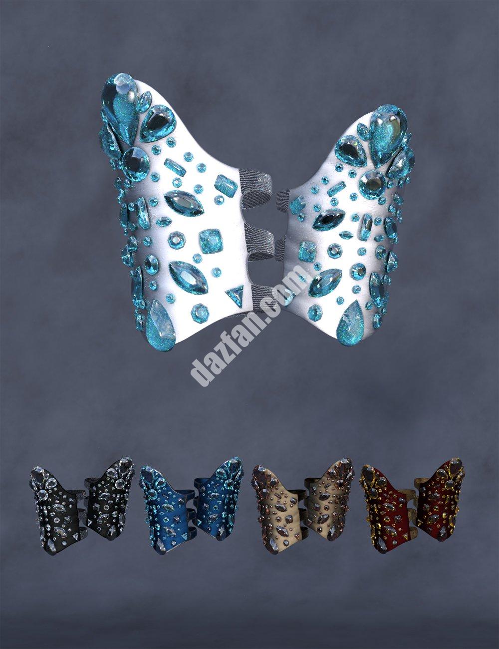 [daz服装] 创世纪8和创世纪8.1女性的CB Passistas套装踝铐-DAZ爱好者