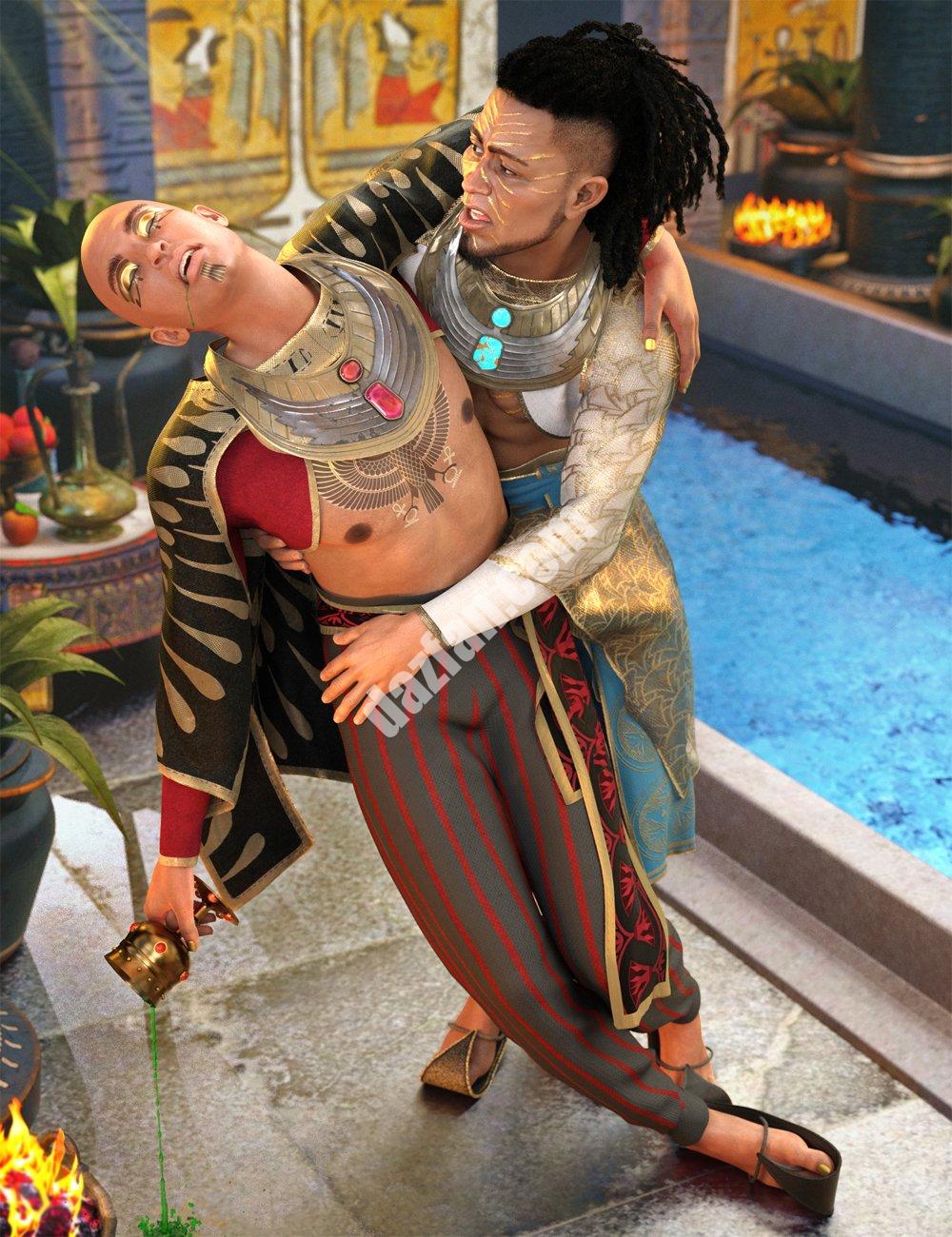 [daz服装] dForce国王诅咒服装纹理-DAZ爱好者