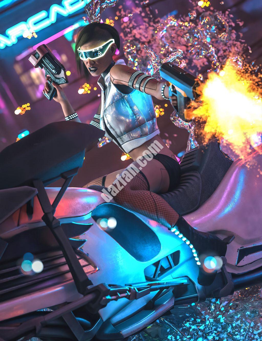 [daz合集] 创世纪9的CyberGirl捆绑包-DAZ爱好者