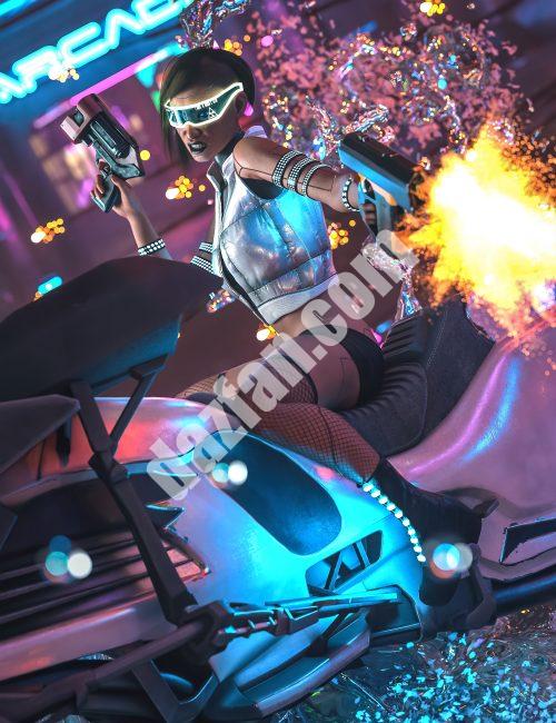 [daz合集] 创世纪9的CyberGirl捆绑包-DAZ爱好者