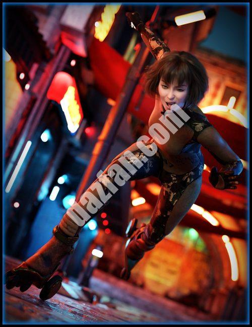 [daz合集] 创世纪9的赛博梦捆绑包Angele和Blade-DAZ爱好者