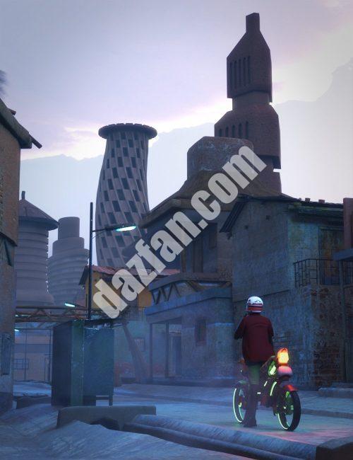 [daz场景] Kola Zadu老人村-DAZ爱好者