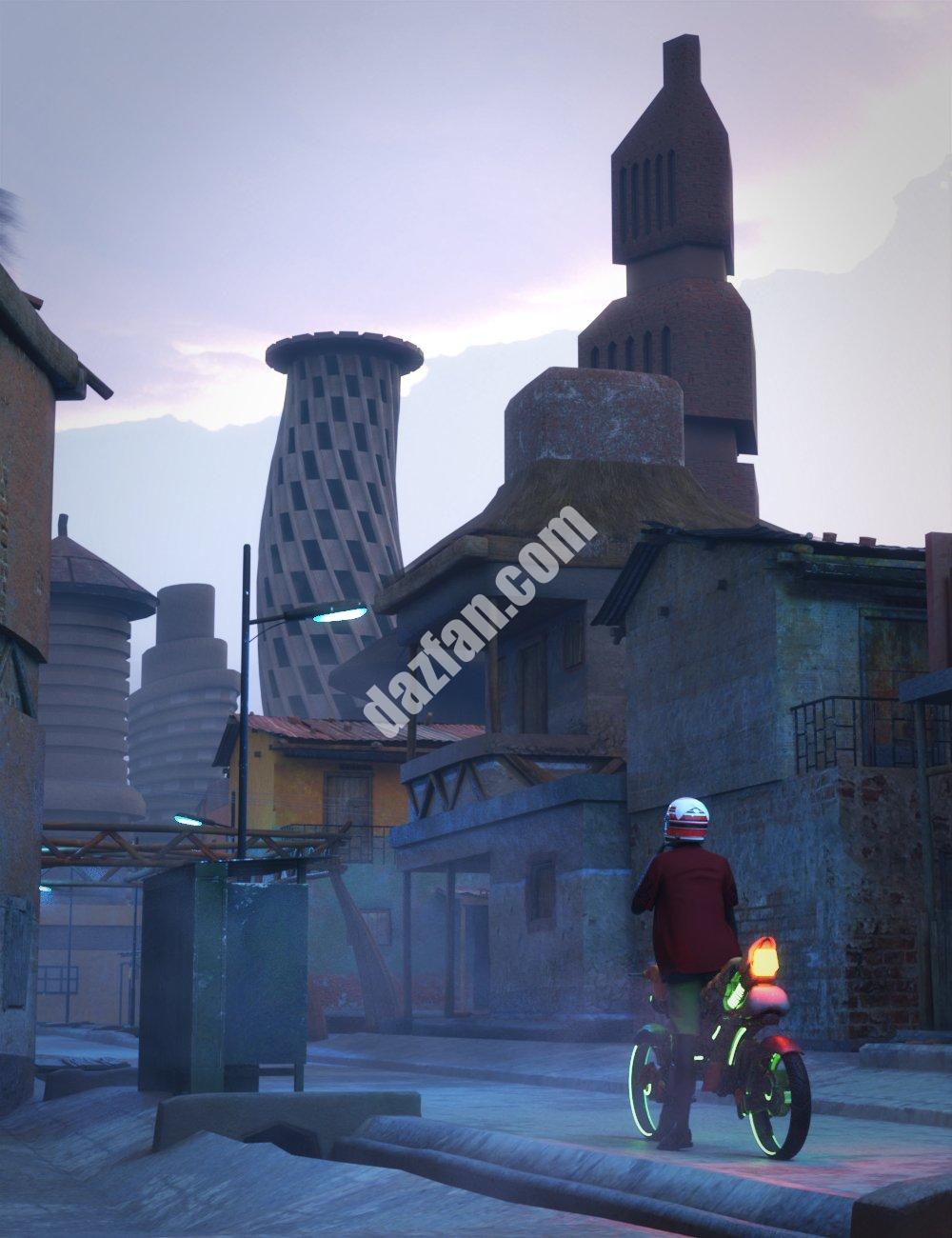 [daz场景] Kola Zadu老人村-DAZ爱好者