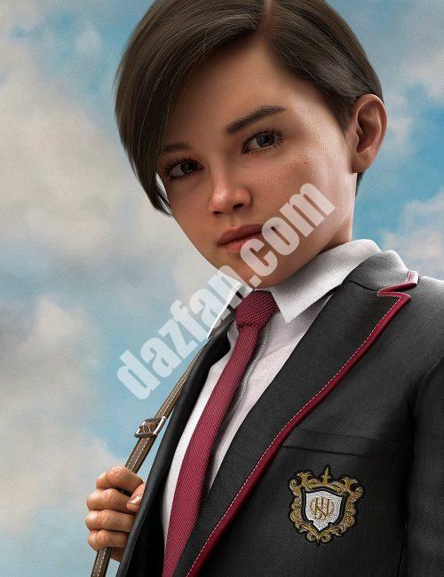 [daz服装] AJC日本现代高中制服Genesis 8男生-DAZ爱好者