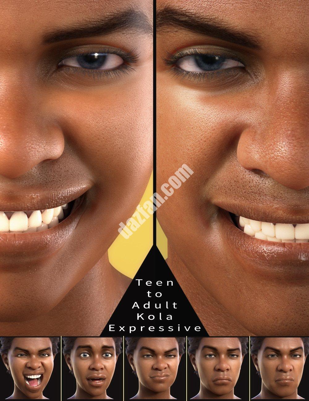 [daz姿势] Kola 8.1表达-DAZ爱好者