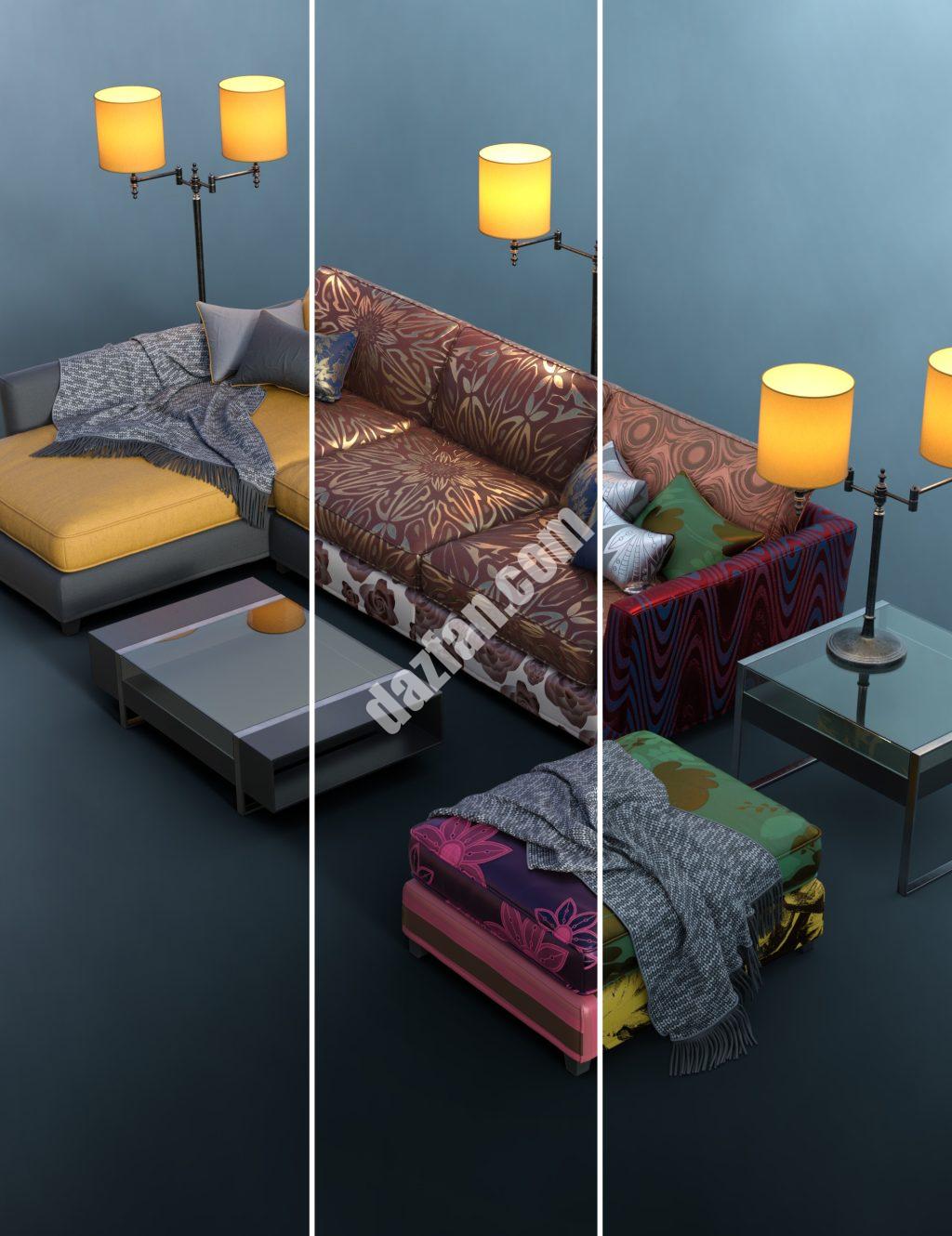 [daz合集] 填满你的房子：客厅捆绑包-DAZ爱好者