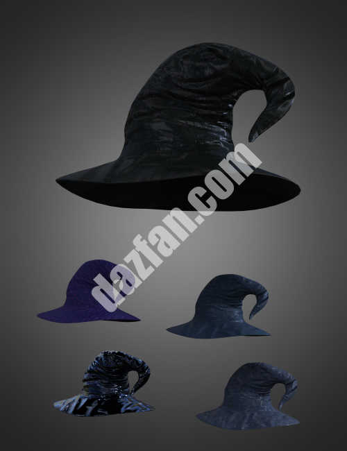 [daz服装] 创世纪8和8.1女性的CB露娜魔法装备帽-DAZ爱好者