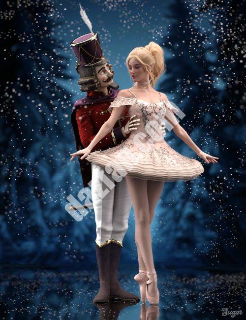 [daz姿势] 创世纪8和8.1的永恒芭蕾姿势和表达-DAZ爱好者