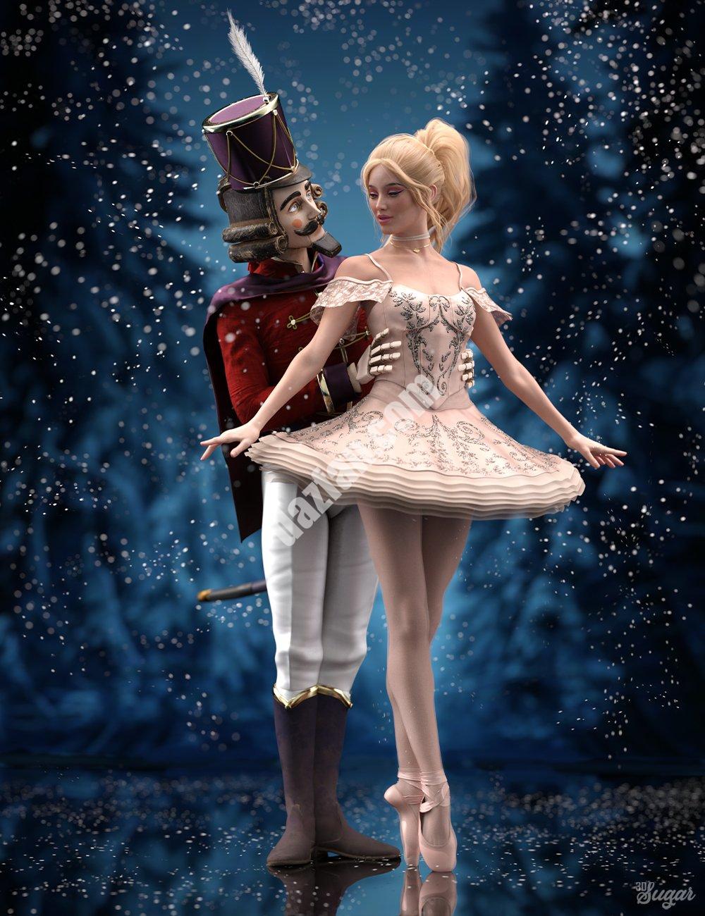 [daz姿势] 创世纪8和8.1的永恒芭蕾姿势和表达-DAZ爱好者